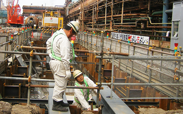 日本製鉄(株)和歌山製鉄所内の写真